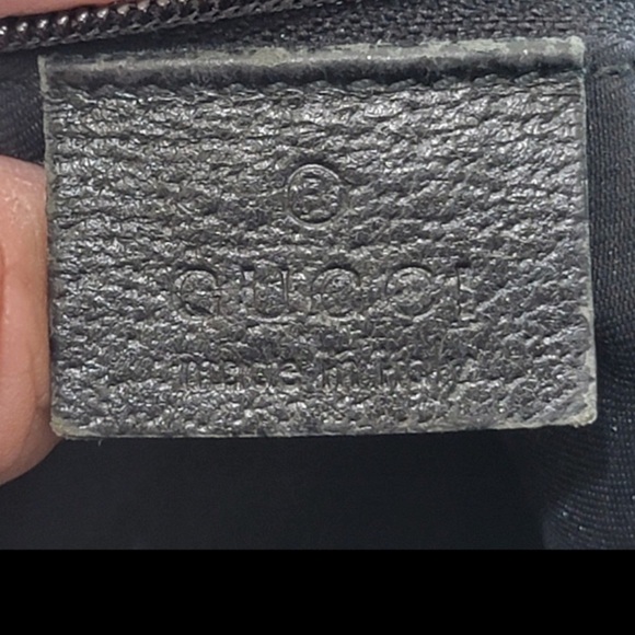 Gucci GG Monogram Canvas Black Handbag Satchel Bag - Picture 8 of 11